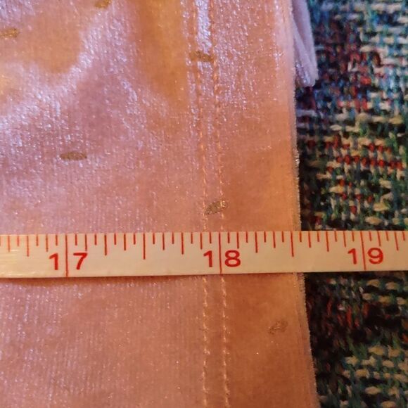PL Baby 24m blush velour long sleeve top, heart applique excellent condition - Picture 6 of 7